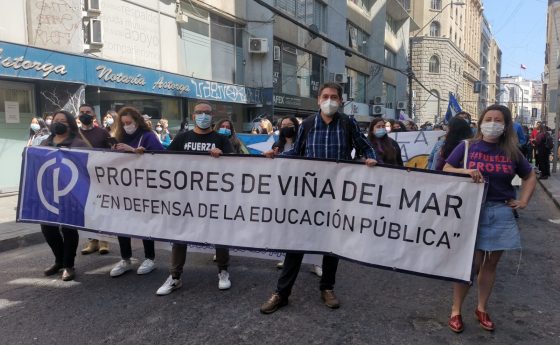 FODEP Nacional: Masiva marcha de trabajadores/as de la educación contra Piñera y su gobierno (13 de octubre, 2021)