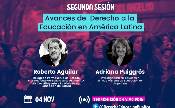 FODEP Nacional: Seminario Internacional, Sesión 2 “Avances del derecho a la Educación en América Latina”, 18:00 hrs. (CHI), 04 de noviembre 2021.